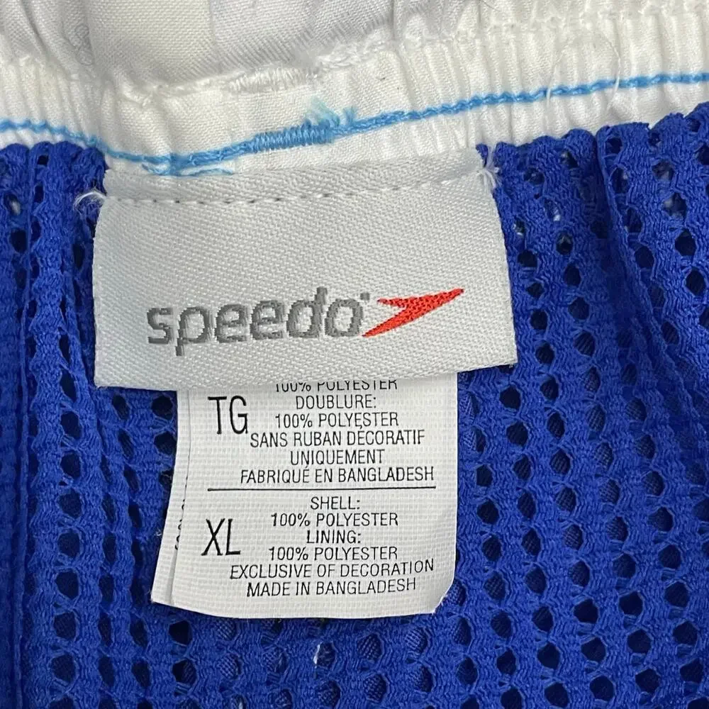 Speedo Cobalt Blue Swim Trunks Waterproof Pocket Size XL NWT